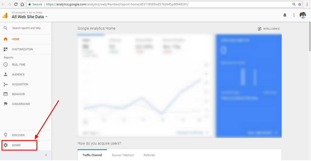 select-admin-tab-on-google-analytics